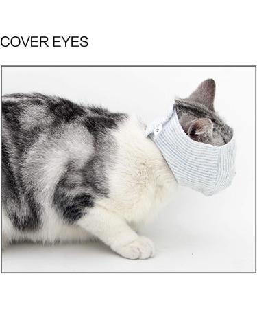 oUUoNNo Breathable Cat Muzzles Cotton Cat Restraint Mask for Grooming and Nail Trimming Cat Holder Prevent Cats from Biting Meowing Chewing Scratching (M Style 2) M Style 2 - Buy Online on GoSupps.com
