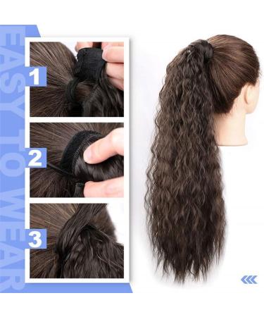Hair Bun Set Of 1 Synthetic Messy Bun Curly Wavy Wig Wraparound Ponytail Extensions Bun Hair Accessories for Women Hair Extension Hair Piece (Color : Q19-9h19 Size : 22in(55cm)) 22in(55cm) Q19-9h19 - Buy Online on GoSupps.com