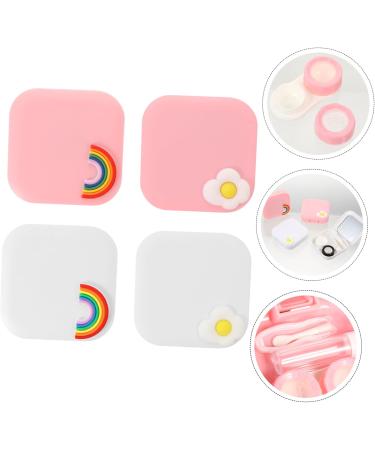 Shop Homsfou 12 STK Contact Lens Container Set - Cute Travel Storage Box with Tweezers & Suction Rod for Glasses & Lenses - International Shipping Available - Buy Online on GoSupps.com