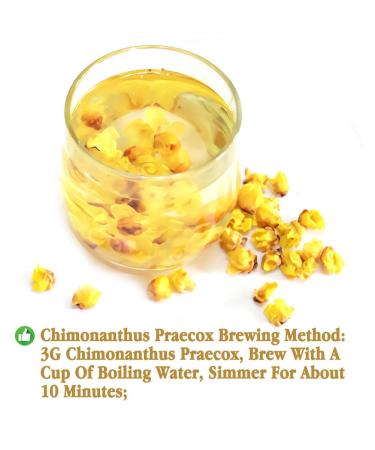 Chimonanthus Praecox Tea - Dried Winter Sweet Scented Tea 30g (1oz) - Premium Fragrance & Flavor - Buy Online on GoSupps.com