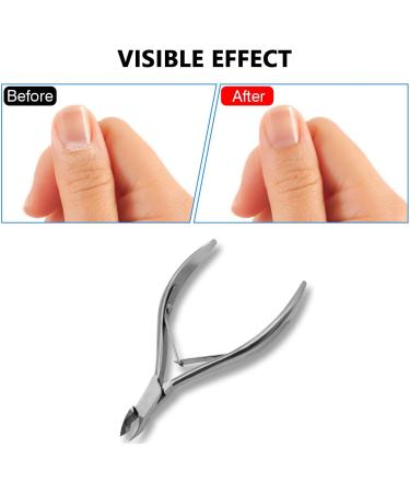 Cuticle Nippers Nail Scissors Clipper Cuticle Remover Professional Nail Clippers Cuticle Cutter for Removing Off Skin Barbs on Fingers and Toes - Buy Online on GoSupps.com