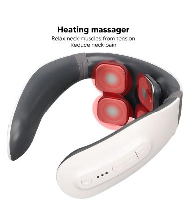 Buy Intelligent Electrical Neck Relaxation Massager - Portable Skin-Friendly & Heating Comfort for Relaxation - International Shipping Available - Buy Online on GoSupps.com