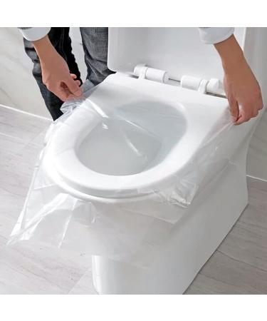50pcs Disposable Plastic Toilet Seat Cover Waterproof Portable Paper Toilet Seat Covers Travel Accessories - Buy Online on GoSupps.com