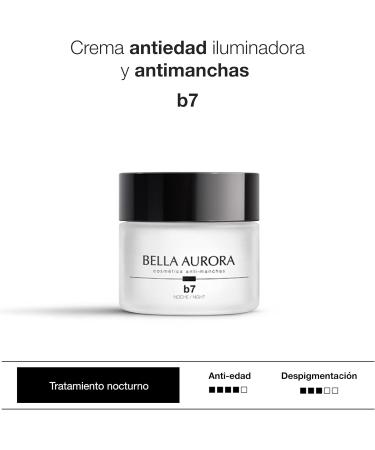 Bella Aurora Night Cream Anti-Manchas and Anti-Edad 50 ml | Antiarrugas | Eficacia para Manchas en la Cara y Arrugas | Despigmenting Facial and Moisturizing | B7 - Buy Online on GoSupps.com
