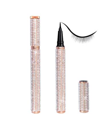 2-1 Magic Eyeliner Eyelash Glue Strong Hold False Eyelash Adhesive No Magnet No Glue Eye Liner for Eye Makeup False Lashes (2 Eyeliners)