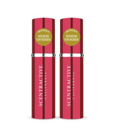 CA Perfume Impression of Weekend For Women Replica Version Fragrance Dupes Concentrated Long Lasting Eau de Parfum Spray Refillable Atomizer Bottle 0.17 Fl Oz/5ml-X2 BRBRY WEEKEND IMPRESSION 0.34 Fl Oz (Pack of 1)