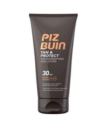 Piz Buin Tan & Protect sunscreen with browning accelerator LSF 30 waterproof and not fatty 150ml Tan & Protect Lotion STSF 30