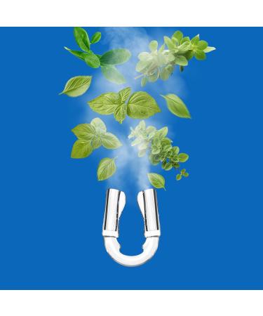 Mini Nasal Inhalator with Essential Oils - FEELLIFE Aromatilation Eucalyptus Nose Clip for Home Office & Travel - 100% Natural Bio (Blue) - Buy Online on GoSupps.com