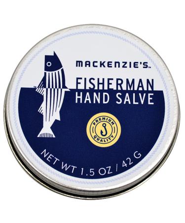 MacKenzie's Fisherman Hand Salve - Gifts for Men - Coastal Gifts - Gifts for Fishermen - All Natural - Hand Repair - Dry Skin Repair - Highly Moisturizing - Balm - 1.5 Ounce Tin