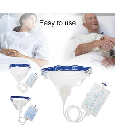 Reusable Male Female Urine Bag Male Urinal Urine Collector Silicone Adults Man Woman Elderly Pee Bag Urinal with Urine Bags Portable for Travel Outdoor Use(Size:Elderly's) - Buy Online on GoSupps.com