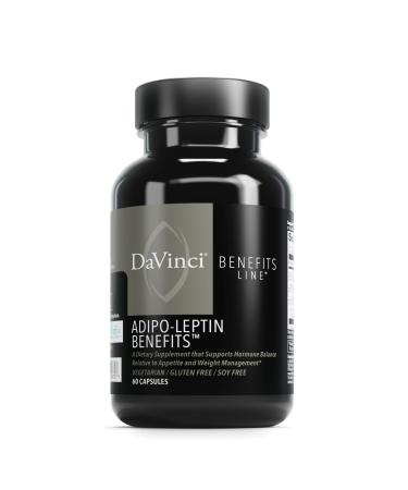 DAVINCI Labs Adipo-Leptin Benefits - Dietary Supplement to Support Appetite Control and Fat Metabolism - with Green Coffee Bean Extract, Brown Seaweed and More - 60 Vegetarian Capsules