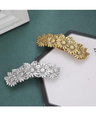 Handcrafted Oak Leaf Hair Clip - Vintage Viking Celtic Knot Barrette - Antique Silver Finish - Hair Accessories for Women and Girls - Buy Online on GoSupps.com