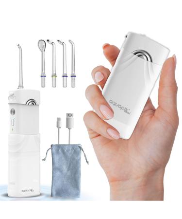 Aquapik mini oral shower portable and wireless.Contains 4 nozzles rechargeable IPX8 waterproof 5 usage modes with advanced pressure control system.Ideal for the whole family (pink) white - Buy Online on GoSupps.com