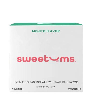 Sweetums Mojito Feminine Wipes - Individually Wrapped, pH Balanced Intimate Wipes - Pack of 10 - Buy Online on GoSupps.com