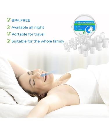 Anti Snoring Nasal Dilators for Men - Comfortable, Reusable Silicone Vents to Stop Snoring - Set of 8 - Buy Online on GoSupps.com