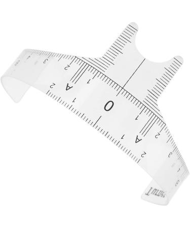Professional Eyebrow Ruler for Microblading Artists Transparent Design Plastic Lightweight and Portable with 3 Types Available for Accurate Eyebrow Shape (Nose bridge ruler Nose bridge ruler type B - Buy Online on GoSupps.com
