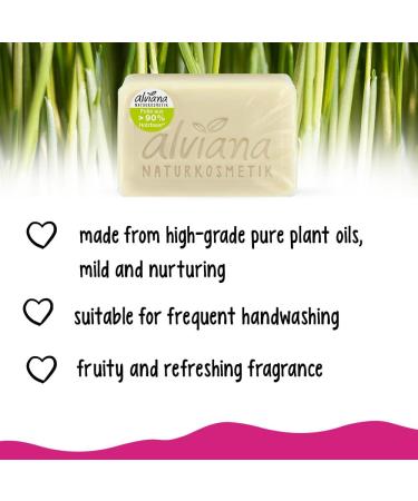  Alviana Lemongrass vegetable oil soap 100g - Buy Online on GoSupps.com