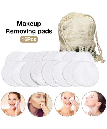 Iwinna 16 Pack Reusable Bamboo Makeup Remover Pads - 3.15 IncIwinna Washable Soft Cotton Facial Cleansing Pad for Sensitive Skin - Buy Online on GoSupps.com