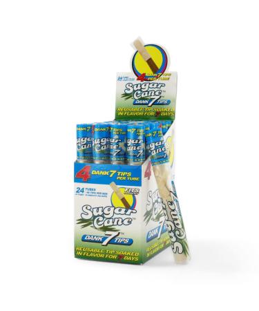 1 tube with 4 pcs. Cyclones Sugar Cane filter tips - reusable wooden mouthpieces