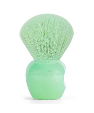 Standing Makeup Brushes Mini Apple Shape Premium Synthetic Kabuki Brush Blush Brush Foundation Brush Nail Powder Brush Fruit Green