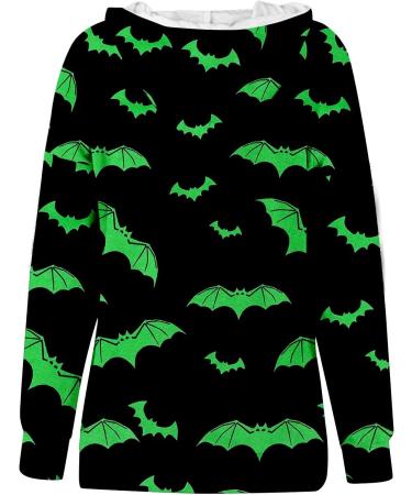 Halloween Costumes Casual Long Sleeved Drawstring Hooded Sweater Zip Hoodie for Women Green XX-Large - Buy Online on GoSupps.com