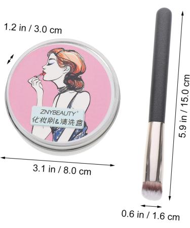 FRCOLOR Makeup Brush Makeup Foundation Brush Makeup Cleaning Mat Travel Brush Makeup Professional Concealer Brush Makeup Brush Cleaner Removes Shadow Colour Sponge Birch - Buy Online on GoSupps.com