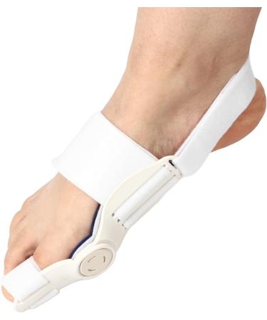 Pssopp Bunion Corrector - Adjustable Orthopedic Toe Straightener for Men - Hardened Gel Joint Support - One Size - White - Buy Online on GoSupps.com