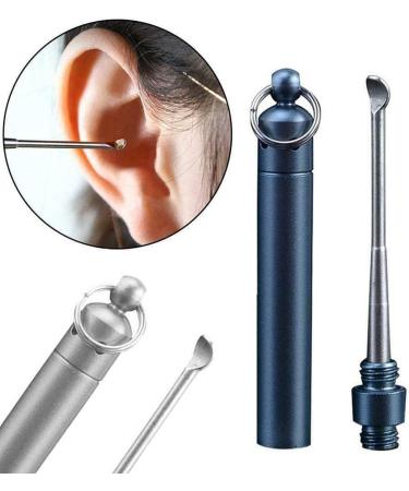 Portable Folding Golden Earwax Cleaner with Key Ring - Silver Color | Ear Wax Removal Tool - Buy Online on GoSupps.com