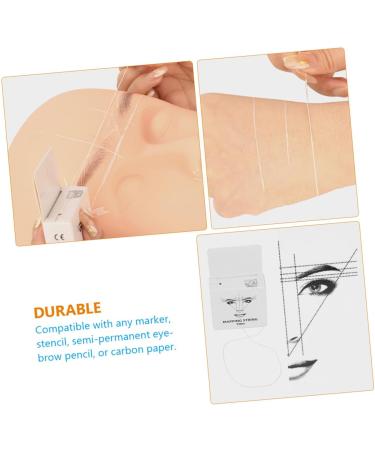 Mipcase Makeup Tools Pro Tools Beauty Tools Brow Map Line Eyebrow Measure Tool Make up Wire Box 4.6x1.8x7.5cm White - Buy Online on GoSupps.com