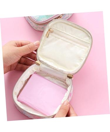 Lurrose 2pcs Yarn Thorn Hygiene Bag - Cute Mini Makeup Travel Wallet & Sanitary Napkin Storage Pouch - Buy Online on GoSupps.com