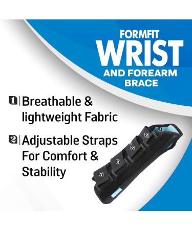 Ossur Formfit Wrist & Forearm Brace Tendonitis Carpal Tunnel Post-Cast Healing | Breathable Custom Fit Left Large | Optimize Recovery & Comfort - Buy Online on GoSupps.com
