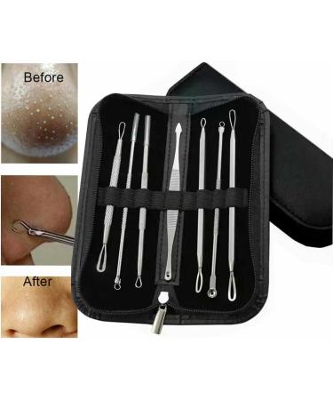 7 in 1 Blackhead Pimple Remover Tools Kits Comedone Extractor Removal Tool Nose Black Head Remover Tool Blackhead Cleaner Tweezers Kit Acne Treatment Stainless Steel Comedone Acne Pore Extractor - Buy Online on GoSupps.com