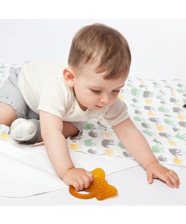 Gr npecht Bio-Bite Ring | Natural Rubber Baby Teething Toy | BPA Free | Soft & Safe for Gums | Promotes Fine Motor Skills | Brown Elephant - Buy Online on GoSupps.com