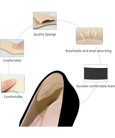 Heel Pads for Shoes - Cushions & Grips for Pain Relief | 4 Pairs Beige Heel Cushion Inserts for Men & Women - Buy Online on GoSupps.com