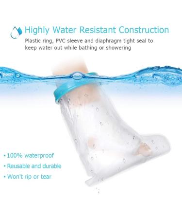 Kids Leg Cast Cover - Waterproof Protector for Shower and Bath - Keep Cast Dry - 31cm - Buy Online on GoSupps.com