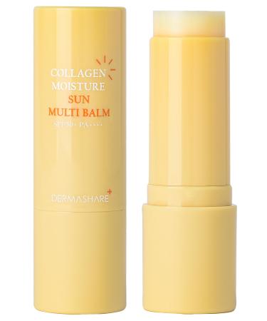 Dermashare Collagen Sun Grow balm SPF50 Brightening &Hydrating UV Shild for Glowing Skin Anti-Aging Korean Skincare 11g(0.38oz)