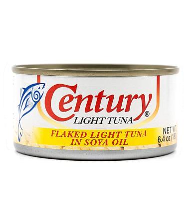 Century Flaked Light Tuna In Soya Oil 6.4 oz Pack of 12