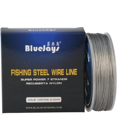 Stainless Steel Leader Wire | 100m 33lb 0.6mm Nylon Coated | 1x7 Super Soft Fishing Line - Buy Online on GoSupps.com