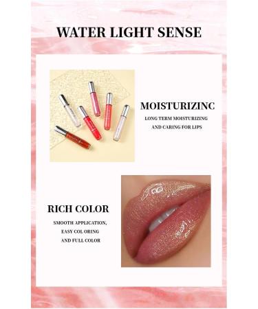 Clear Lip Gloss Set Moisturizing Lip Oil with Hyaluronic Acid Lipgloss Care Fruit Flavoured Lip Oil For Dry Lip Glitter Shine Lip Glaze Gift for Women Teenage Girls (06) - Buy Online on GoSupps.com