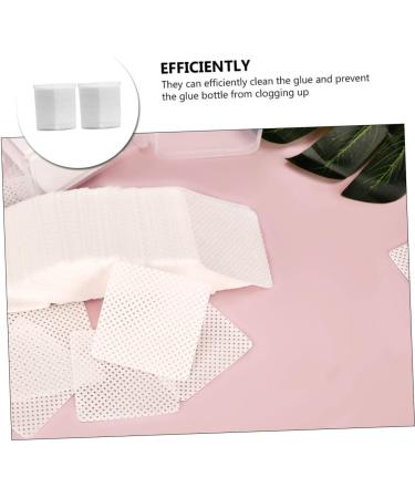 Ipetboom 2 Boxes Cleaning Pads Nail Molding Gel Nail Polish Remover Wipes Lash Remover Eyelashes Remover for Extensions Cleaning Cotton Pads Glue Manicure Fragments Non-Woven Fabric White - Buy Online on GoSupps.com