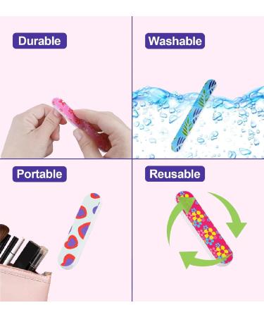 20PCS Professional Nail Files Double Sided Mini Emery Board 180/240 Grit Washable Nail Files Colorful Floral Fingernail Buffering Files Manicure Tools Nail Styling Tools Pet Grooming Tools - Buy Online on GoSupps.com