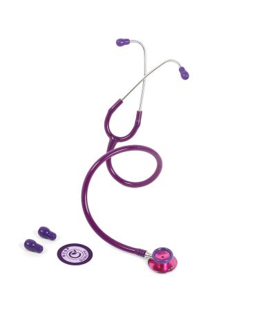 Buy Acoustic Stethoscope for Doctors & Medical Students - Lightweight Flexible Soft Ear Knobs - Purple | International Shipping Available - Buy Online on GoSupps.com