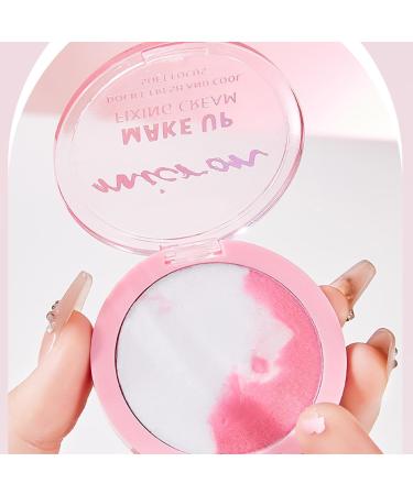  Bvizyelck Loose Powder | Pressed Cream Anti-Shine Concealer - 4.5g Cream Texture Long-Lasting Fixation Oil Control Natural Finish Foundation Concealer Makeup Pore Reducer - Buy Online on GoSupps.com