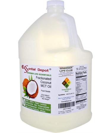 Buy Fractionated Coconut Oil - MCT Oil - Food Grade - 1 Gallon (128 oz) - International Shipping Available - Buy Online on GoSupps.com