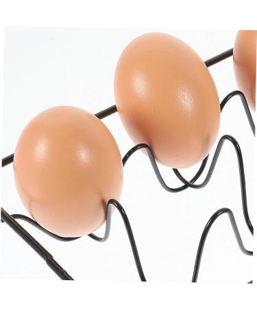 Ciieeo Egg Holder Dispenser Egg Tray Kickstand Egg Holder for Refrigerator Egg Rack for Refrigerator Storage Basket Household 18.00X12.00X3.50CM Black - Buy Online on GoSupps.com