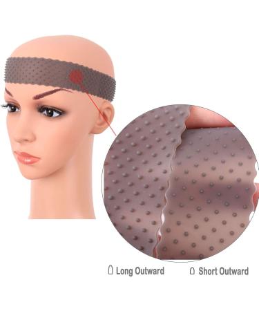 MapofBeauty Non Slip Silicone wig Grip Band Headband Hold Wig Sports Yoga (Black) - Buy Online on GoSupps.com