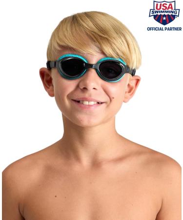 ARENA Unisex-Youth Air Jr Swimming Goggles | Lightweight & Durable | Perfect for Swimming | NS Smoke-Black - Buy Online on GoSupps.com