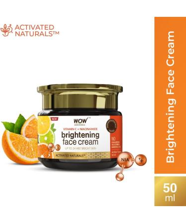 WOW Skin Science Vitamin C Face Cream - Oil Free Quick Absorbing - For All Skin Types - No Parabens Silicones Color Mineral Oil & Synthetic Fragrance 50 ml - Buy Online on GoSupps.com