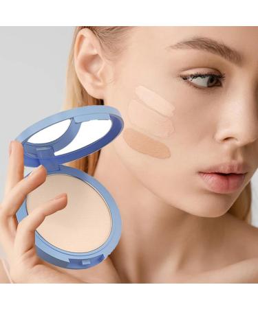 Pressed powder setting powder Matte Oil Control Face Powder Silky Matte Light Beauty Powder Makeup Face Powder Matte Oil Control Nude Makeup Pressed Powder Foundation - Buy Online on GoSupps.com