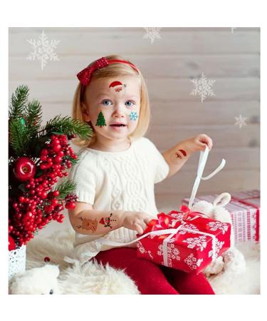 Christmas Temporary Tattoos for Kids - 12 Sheets Holiday Fake Tattoos for Boys and Girls | Xmas Party Gifts & Crafts Decoration - Buy Online on GoSupps.com